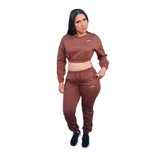 Load image into Gallery viewer, Aly Sweatpants- Brown - Sparkly Girl