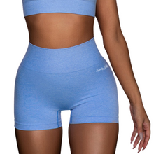 Load image into Gallery viewer, Blue Seamless Biker Short - Sparkly Girl