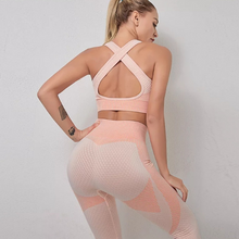 Load image into Gallery viewer, Karol Seamless Sport Bra Peach - Sparkly Girl
