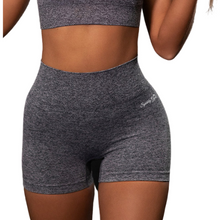 Load image into Gallery viewer, Gray Seamless Biker Short - Sparkly Girl