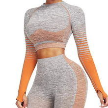 Load image into Gallery viewer, Sport Crop Top Long Sleeve - Sparkly Girl