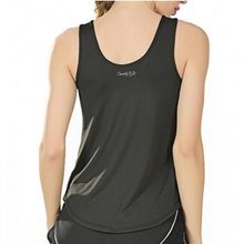 Load image into Gallery viewer, Hannah Sleeveless Criss Cross Blouse Black - Sparkly Girl