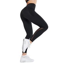 Load image into Gallery viewer, Black Athletic High Waisted  Leggings With pocket - Sparkly Girl