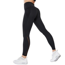 Load image into Gallery viewer, Black Athletic High Waisted  Leggings With pocket - Sparkly Girl
