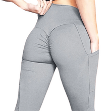 Load image into Gallery viewer, All I Need High waist  Legging with pockets Gray - Sparkly Girl