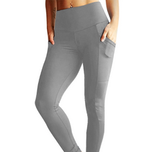 Load image into Gallery viewer, All I Need High waist  Legging with pockets Gray - Sparkly Girl