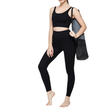 Load image into Gallery viewer, Jenny Black Yoga High Waist Leggings - Sparkly Girl