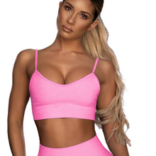Load image into Gallery viewer, Pink Seamless Sport Bra - Sparkly Girl