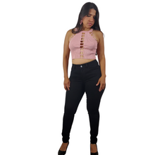Load image into Gallery viewer, Black High Rise Jeans - Sparkly Girl