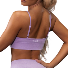 Load image into Gallery viewer, Purple Seamless Sport Bra - Sparkly Girl