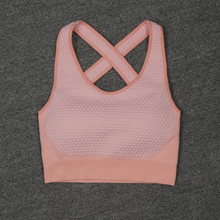 Load image into Gallery viewer, Karol Seamless Sport Bra Peach - Sparkly Girl