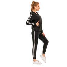 Load image into Gallery viewer, Laura Black Striped Sweater - Sparkly Girl