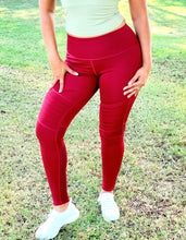 Load image into Gallery viewer, Red Leggings - Sparkly Girl