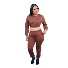 Load image into Gallery viewer, Aly Sweatpants- Brown - Sparkly Girl
