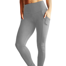 Load image into Gallery viewer, All I Need High waist  Legging with pockets Gray - Sparkly Girl
