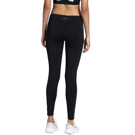 Black Athletic High Waisted Leggings With pocket