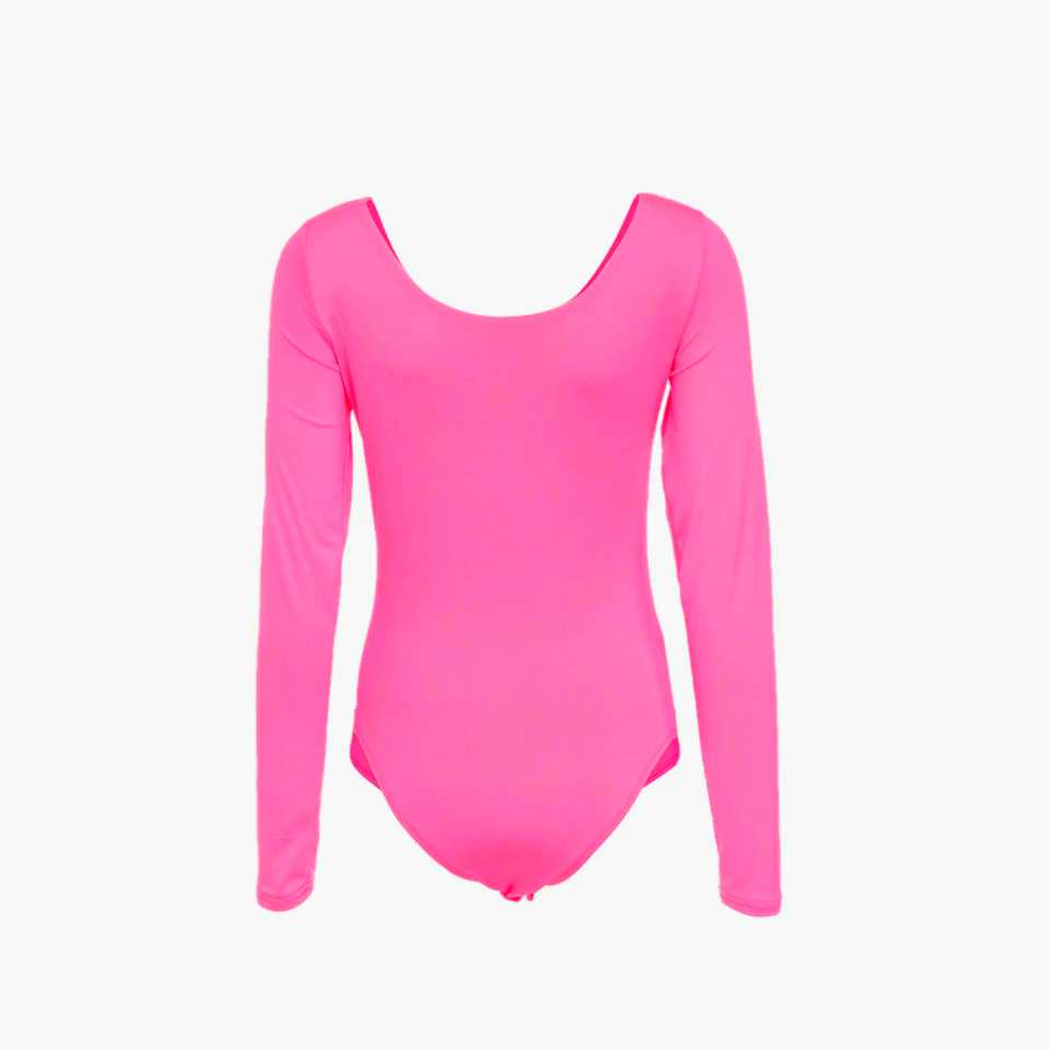 Pink Color Block Bodysuit - Ribbed Knit Top - Scoop Neck Bodysuit - Lulus